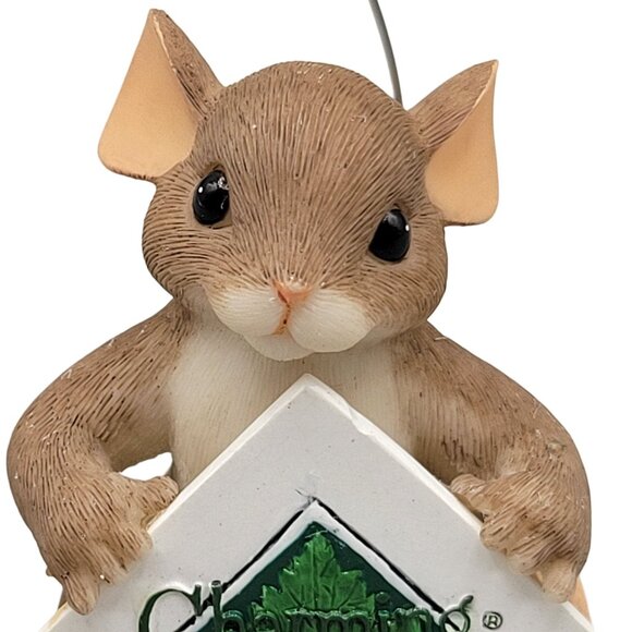 Charming Tails Clip Sign Holder 98/440 Hanging Mackenzie Mouse - Picture 2 of 8